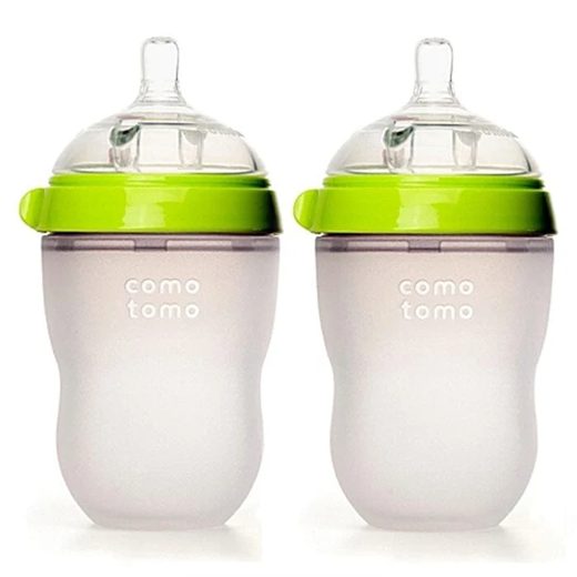 Comotomo Natural Feel Baby Bottle 8 oz, 2 pk