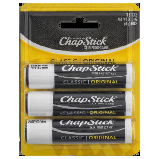ChapStick Classic Original Lip Balm, 3 pk