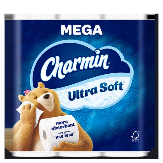Charmin Ultra Soft Toilet Paper, 18 Mega Rolls