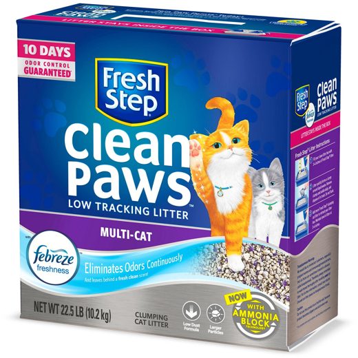 Fresh Step Clean Paws Multi-Cat Litter 22.5 lb
