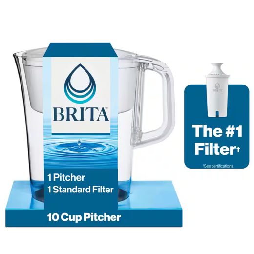 Brita Standard 10-Cup Water Filter Pitcher