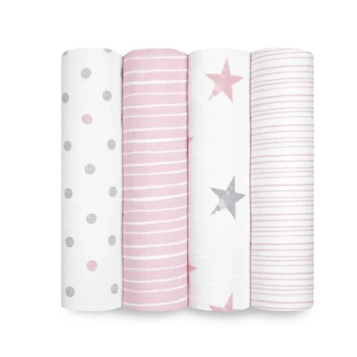 Aden + Anais Classic Muslin Swaddle Blankets, 4 pk