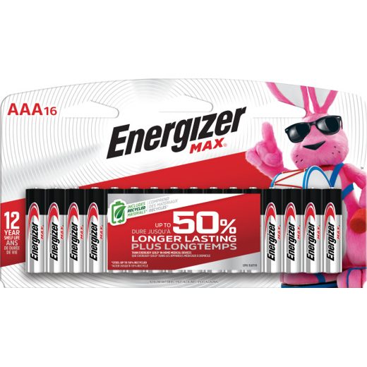 Energizer MAX AAA Batteries, 16 ct