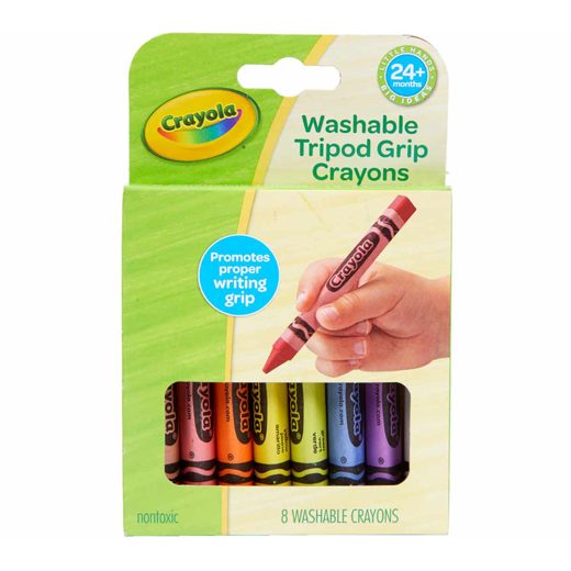 Crayola My First Washable Tripod Crayons