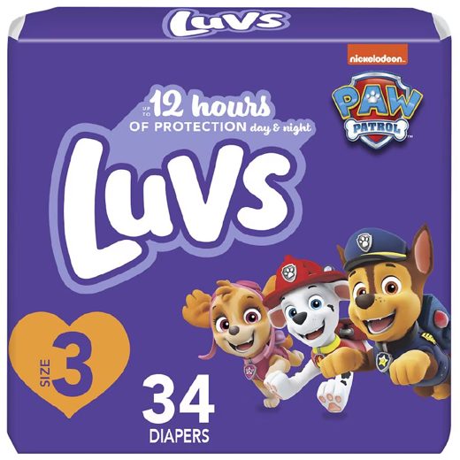 Luvs Pro Level Leak Protection Diapers Size 3, 144 ct