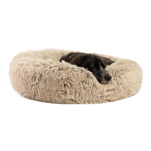 Best Friends by Sheri Calming Shag Donut Bed 30in