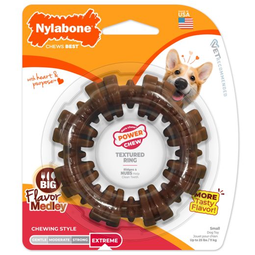 Nylabone Power Chew Textured Dog Chew Ring