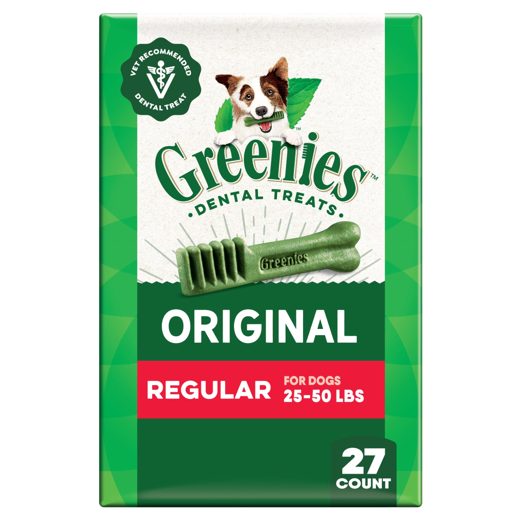 Greenies Original Regular Dental Dog Treats 27 oz